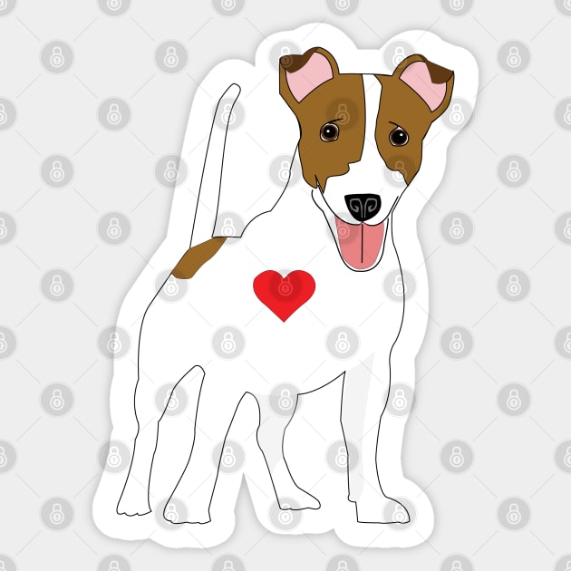 Jack Russell Terrier Sticker by DickinsonDesign